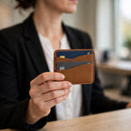 Porte-cartes mini compact porté en situation