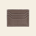 Porte-cartes en cuir plat zippé