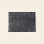 Porte-cartes en suède minimaliste