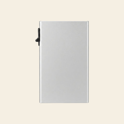 Porte-cartes en aluminium pour homme fin automatique pop-up sécurisé anti-RFID