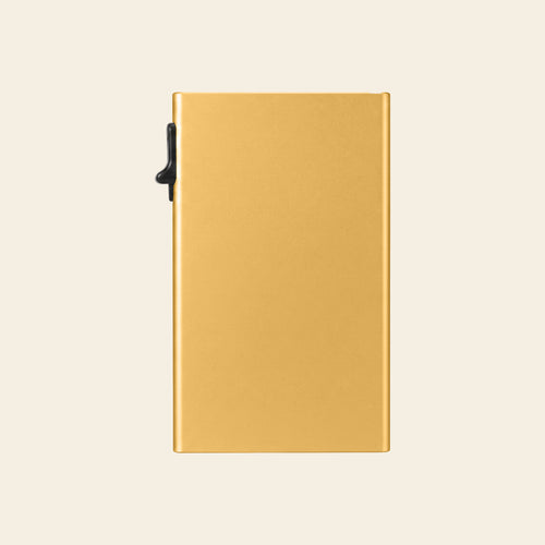 Porte-cartes en aluminium pour homme fin automatique pop-up sécurisé anti-RFID
