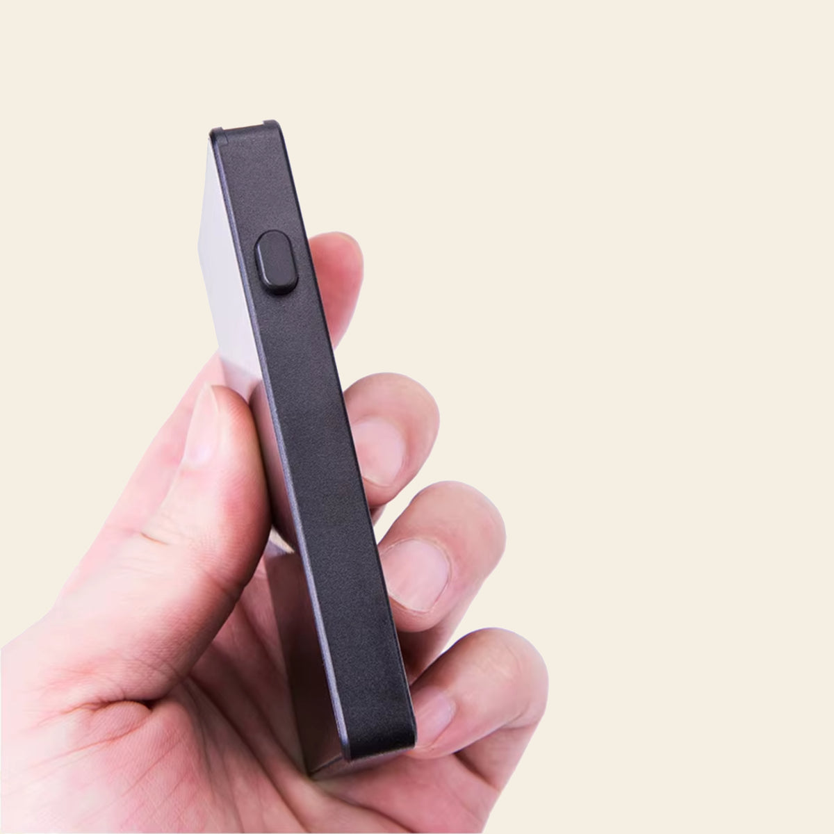 Porte-cartes en aluminium pour homme rigide automatique pop-up sécurisé anti-RFID