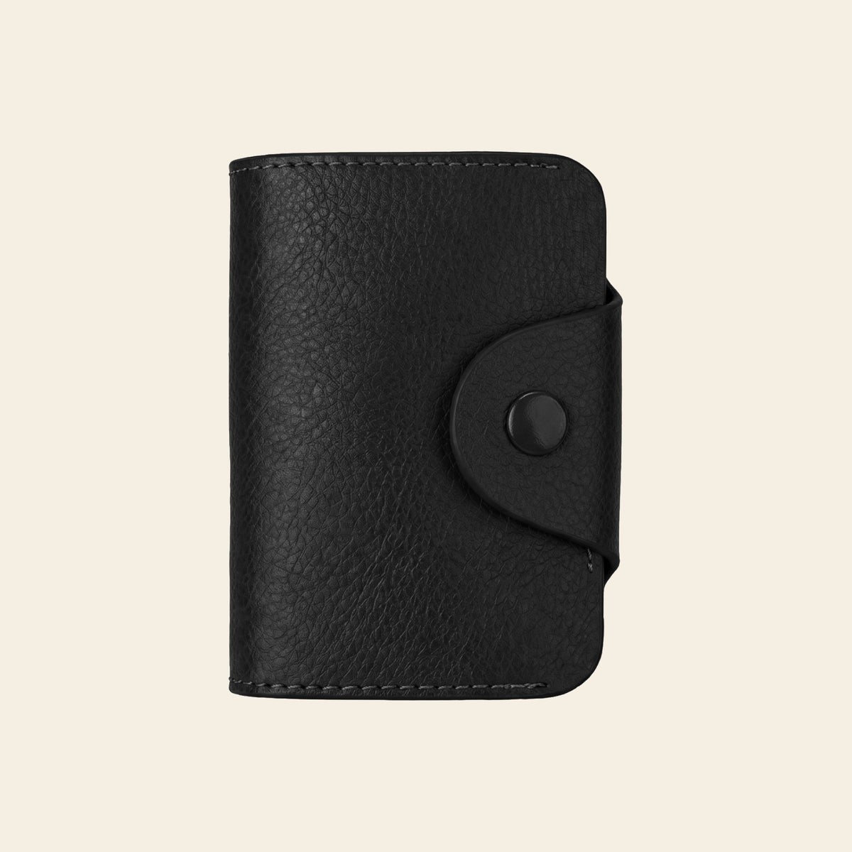 Porte-cartes en cuir luxe accordéon grande capacité unisexe