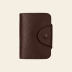 Porte-cartes en cuir luxe accordéon grande capacité unisexe
