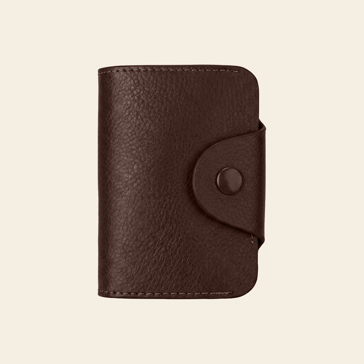Porte-cartes en cuir luxe accordéon grande capacité unisexe