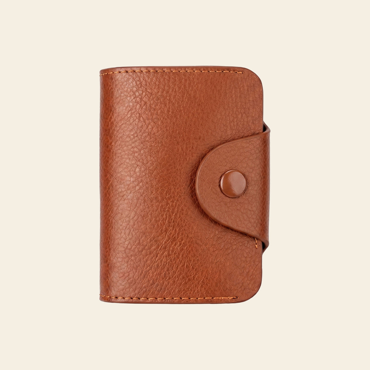 Porte-cartes en cuir luxe accordéon grande capacité unisexe