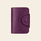 Porte-cartes en cuir luxe accordéon grande capacité unisexe