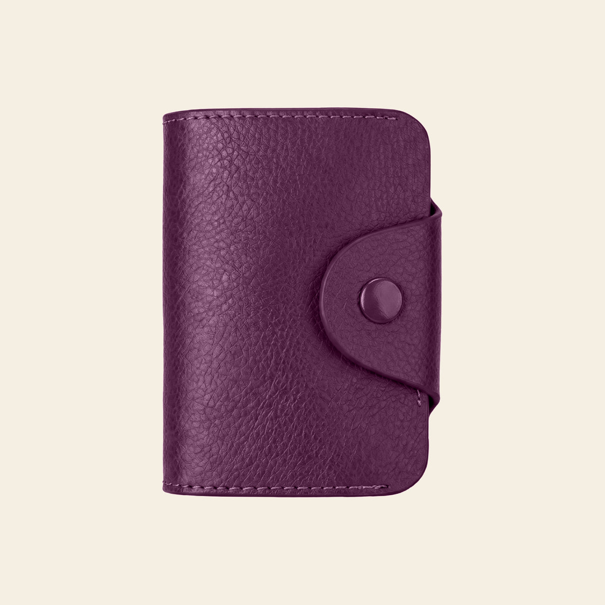 Porte-cartes en cuir luxe accordéon grande capacité unisexe
