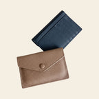 Porte-cartes en cuir luxe pour femme enveloppe