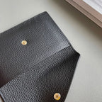 Porte-cartes en cuir luxe pour femme enveloppe