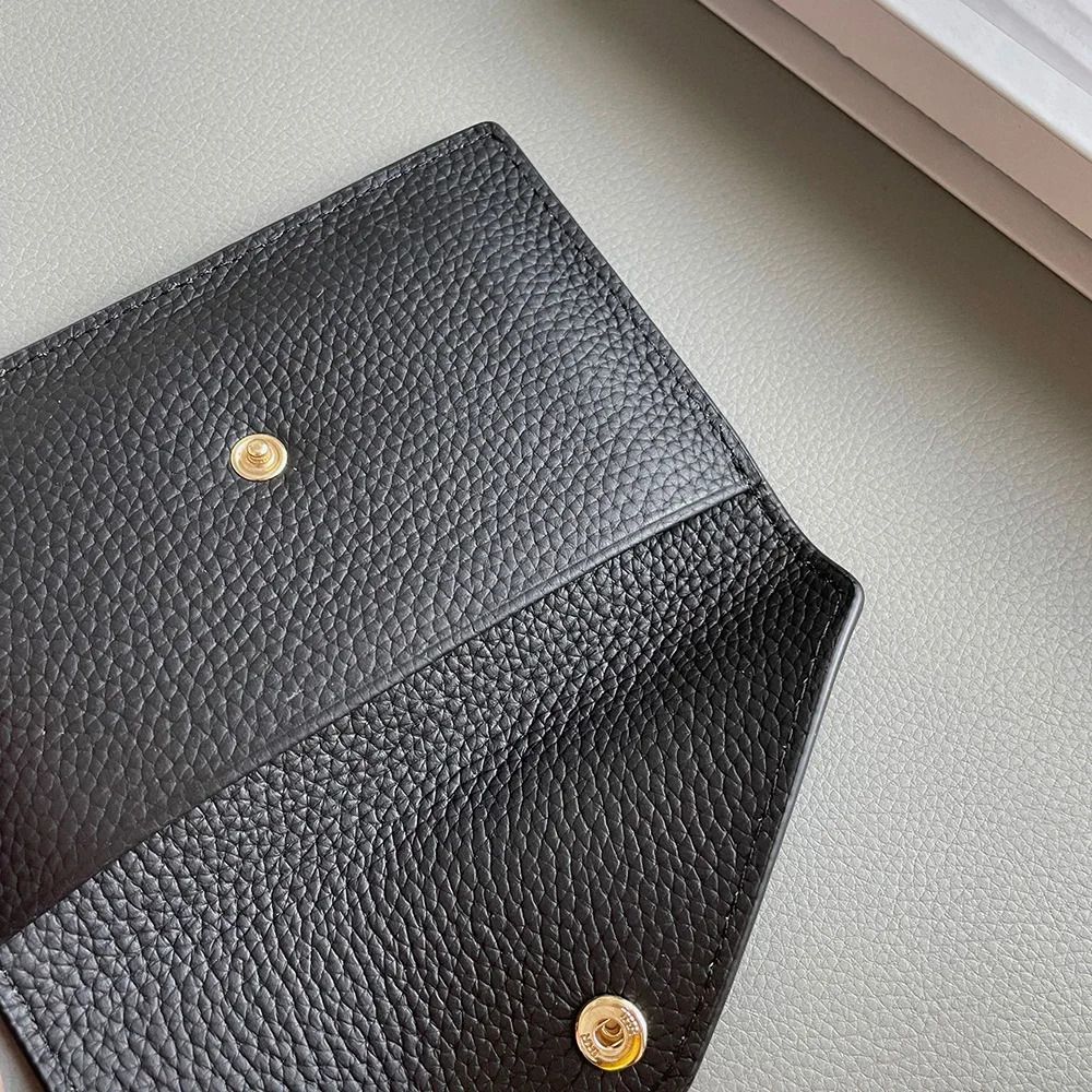 Porte-cartes en cuir luxe pour femme enveloppe