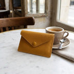 Porte-cartes en cuir luxe pour femme enveloppe