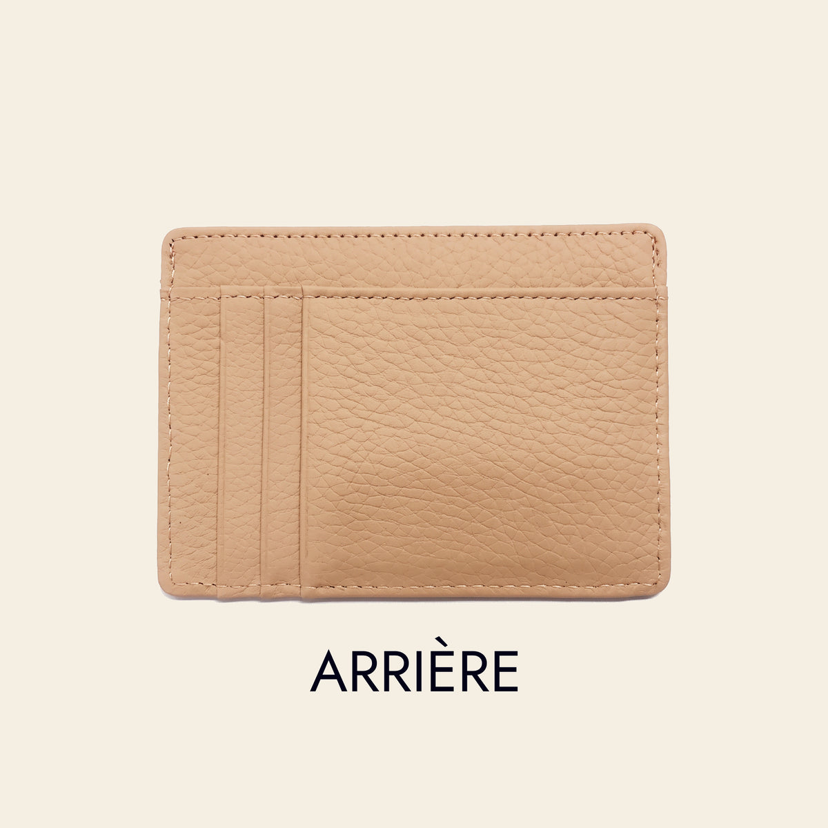 Porte-cartes en cuir luxe pour femme minimaliste fin