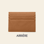 Porte-cartes en cuir luxe pour femme personnalisé initiales