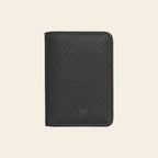 Porte-cartes en cuir luxe pour femme pliable 2 volets