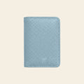 Porte-cartes en cuir luxe pour femme pliable 2 volets