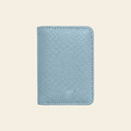 Porte-cartes en cuir luxe pour femme pliable 2 volets