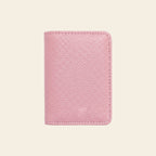 Porte-cartes en cuir luxe pour femme pliable 2 volets