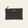 Porte-cartes en cuir luxe pour femme pochette zippé porte monnaie personnalisé