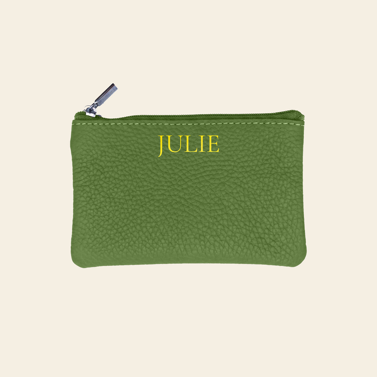 Porte-cartes en cuir luxe pour femme pochette zippé porte monnaie personnalisé