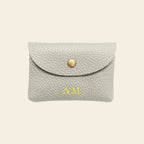 Porte-cartes en cuir luxe pour femme porte monnaie personnalisé initiales