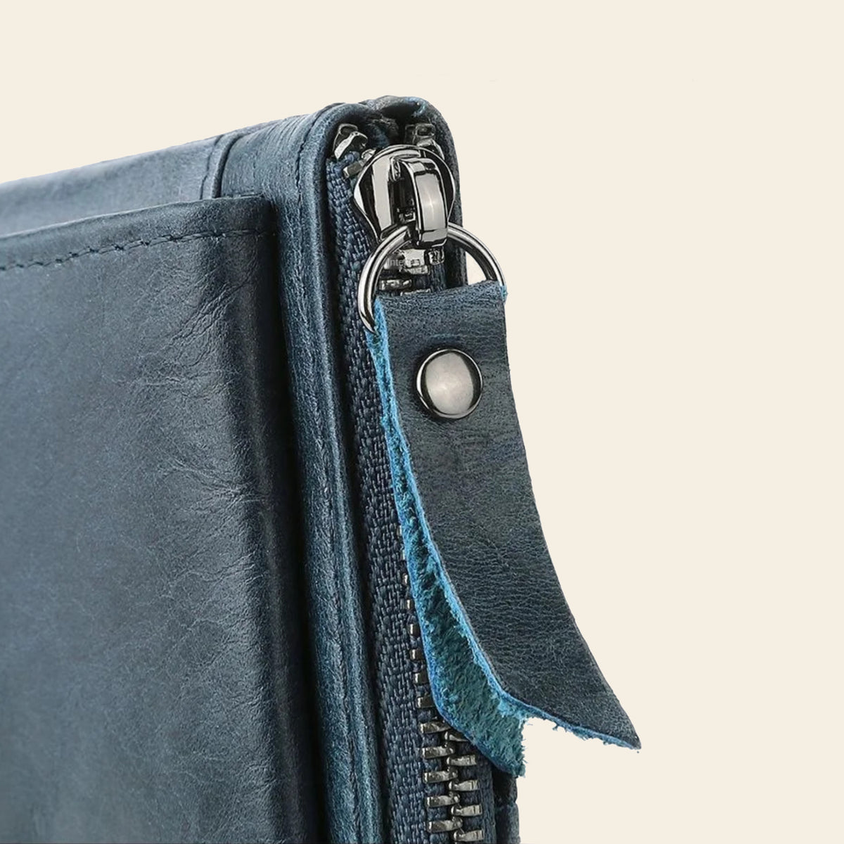 Porte-cartes en cuir luxe pour femme porte monnaie zippé compact