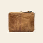 Porte-cartes en cuir luxe pour femme porte monnaie zippé compact