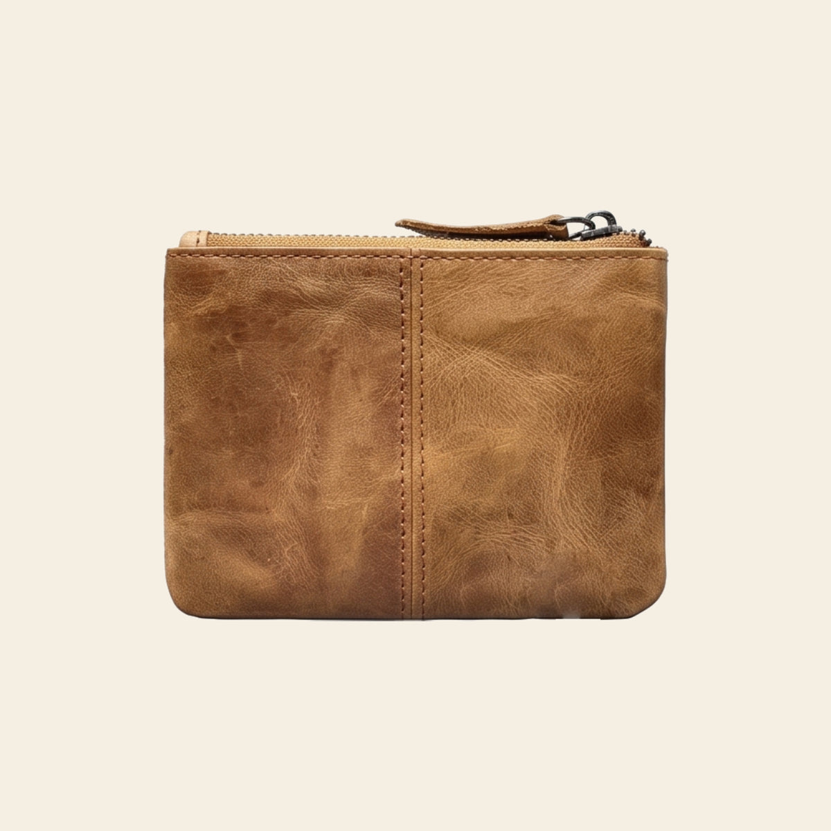 Porte-cartes en cuir luxe pour femme porte monnaie zippé compact