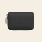 Porte-cartes en cuir luxe pour femme zippé accordéon grande capacité