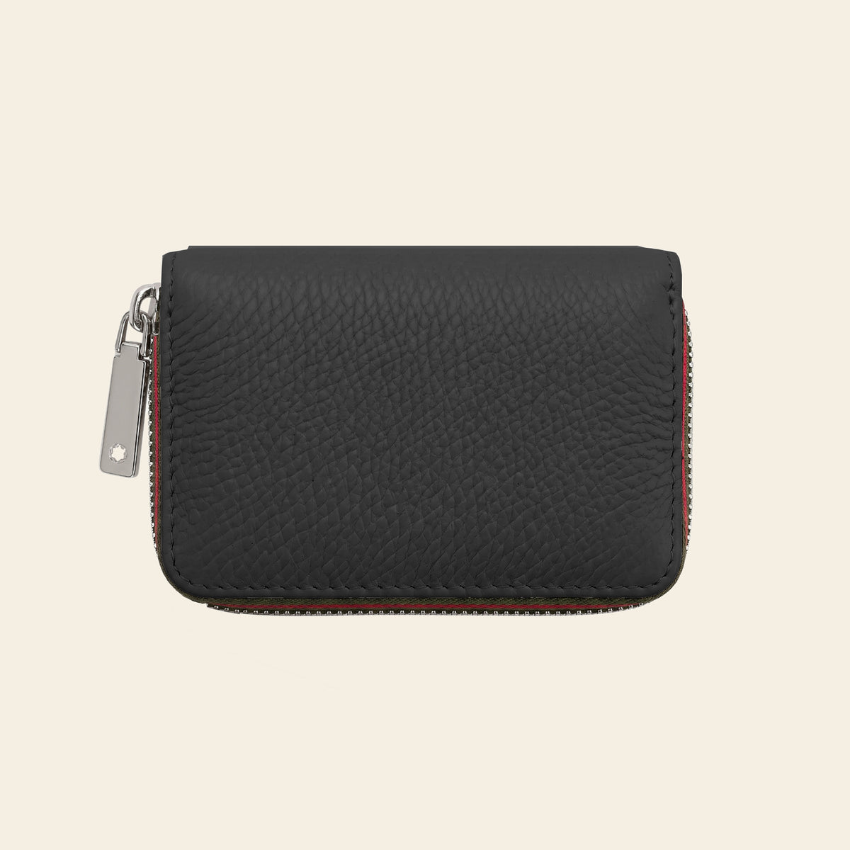 Porte-cartes en cuir luxe pour femme zippé accordéon grande capacité