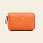 Porte-cartes en cuir luxe pour femme zippé accordéon grande capacité
