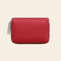 Porte-cartes en cuir luxe pour femme zippé accordéon grande capacité
