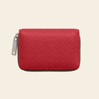 Porte-cartes en cuir luxe pour femme zippé accordéon grande capacité