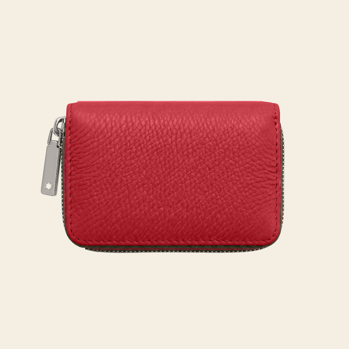 Porte-cartes en cuir luxe pour femme zippé accordéon grande capacité