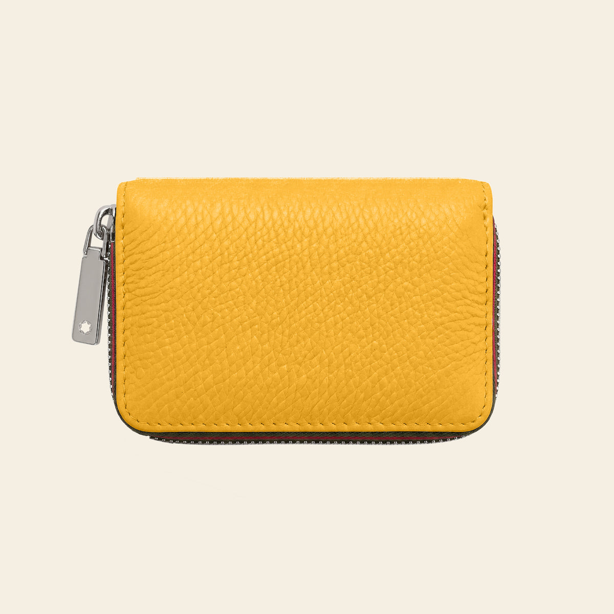 Porte-cartes en cuir luxe pour femme zippé accordéon grande capacité