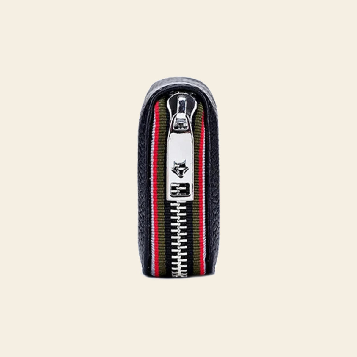 Porte-cartes en cuir luxe pour femme zippé accordéon grande capacité