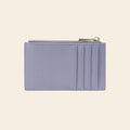 Porte-cartes en cuir luxe pour femme zippé fin