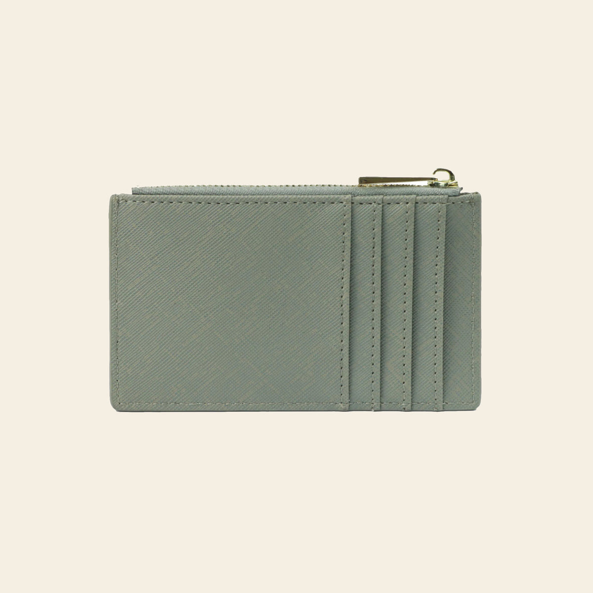 Porte-cartes en cuir luxe pour femme zippé fin
