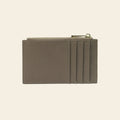 Porte-cartes en cuir luxe pour femme zippé fin