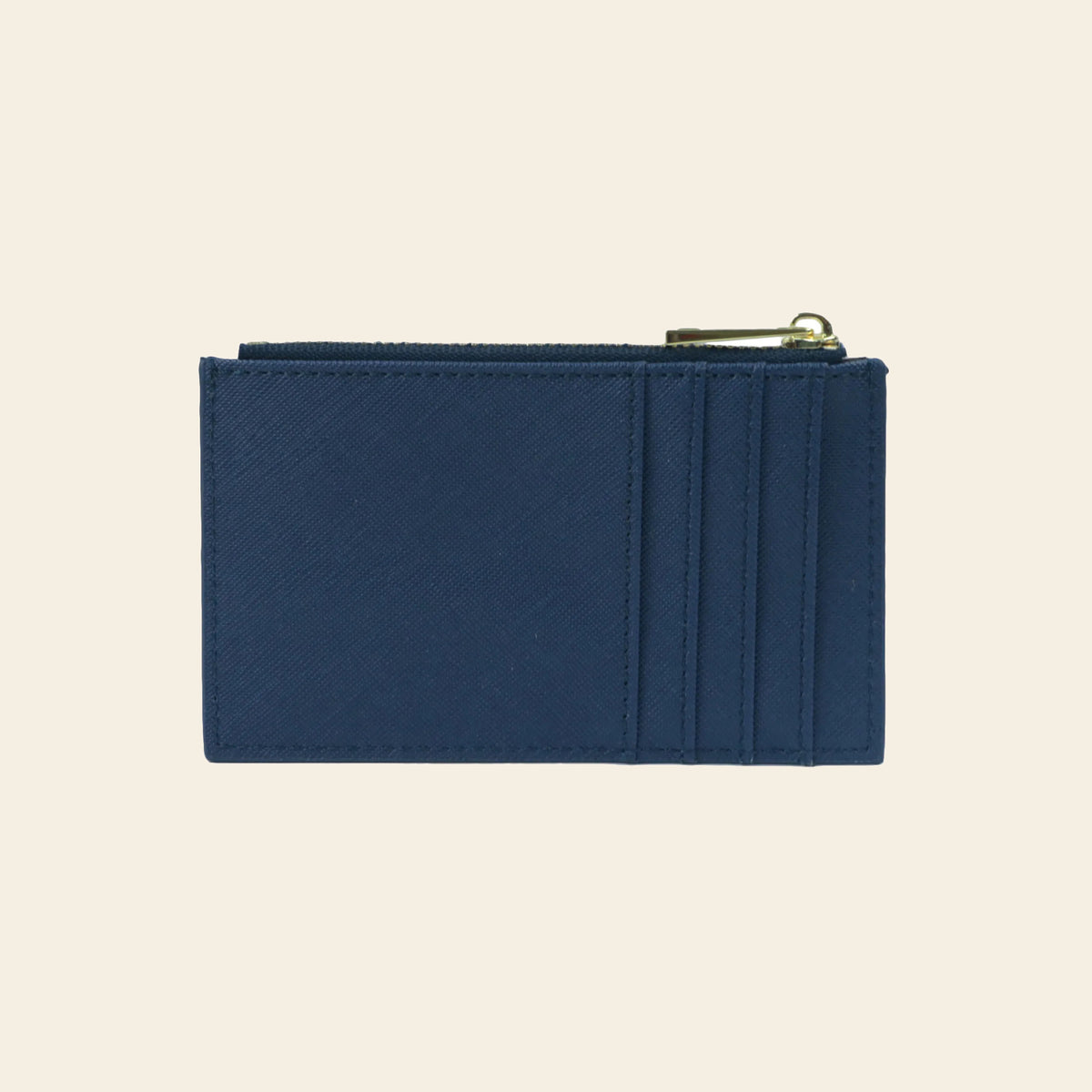 Porte-cartes en cuir luxe pour femme zippé fin