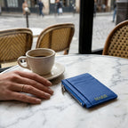 Porte-cartes en cuir luxe pour femme zippé vertical personnalisé