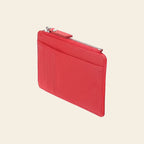 Porte-cartes en cuir luxe pour femme zippé vertical personnalisé
