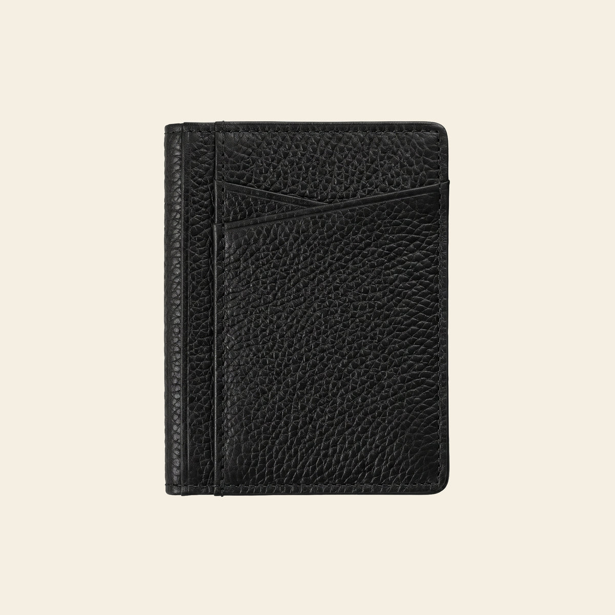 Porte-cartes en cuir luxe pour homme 2 volets fin