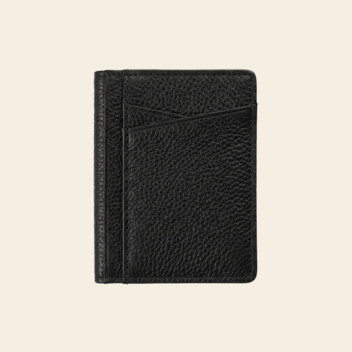 Porte-cartes en cuir luxe pour homme 2 volets fin
