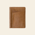 Porte-cartes en cuir luxe pour homme 2 volets fin