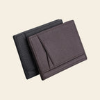 Porte-cartes en cuir luxe pour homme 2 volets fin