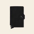 Porte-cartes en cuir luxe pour homme automatique pop-up sécurisé anti-RFID