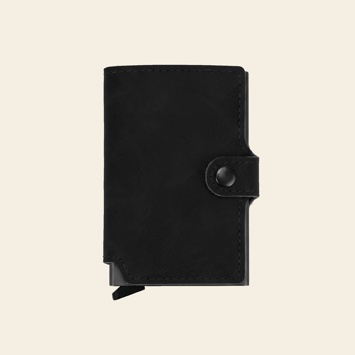 Porte-cartes en cuir luxe pour homme automatique pop-up sécurisé anti-RFID