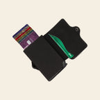 Porte-cartes en cuir luxe pour homme automatique pop-up sécurisé anti-RFID