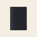 Porte-cartes en cuir luxe pour homme double pliable vertical